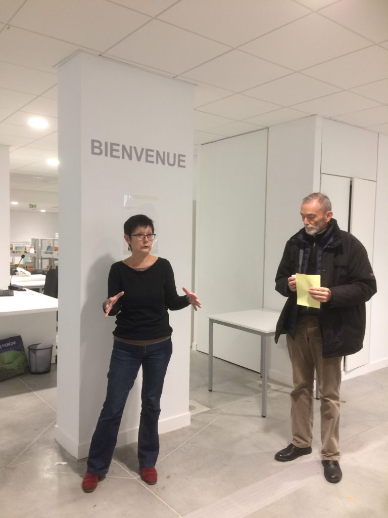 Visite de la nouvelle bibliothèque Assia Djebar juste avant l’ouverture